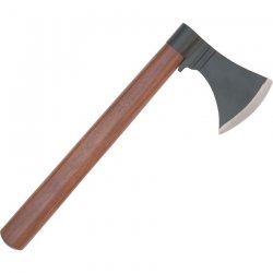 KS Knives Tomahawk Brown Rich Grain Hardwood Handle