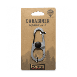 Fosco Carabiner Nyckelring 2-i-1
