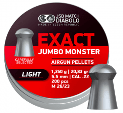 JSB Exact Jumbo Monster Light 5,52mm - 1,350g 200st