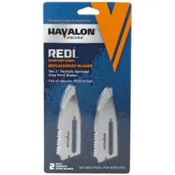 Havalon Knives Replacement Drop Point Blades for REDI-Lock Folding Knives